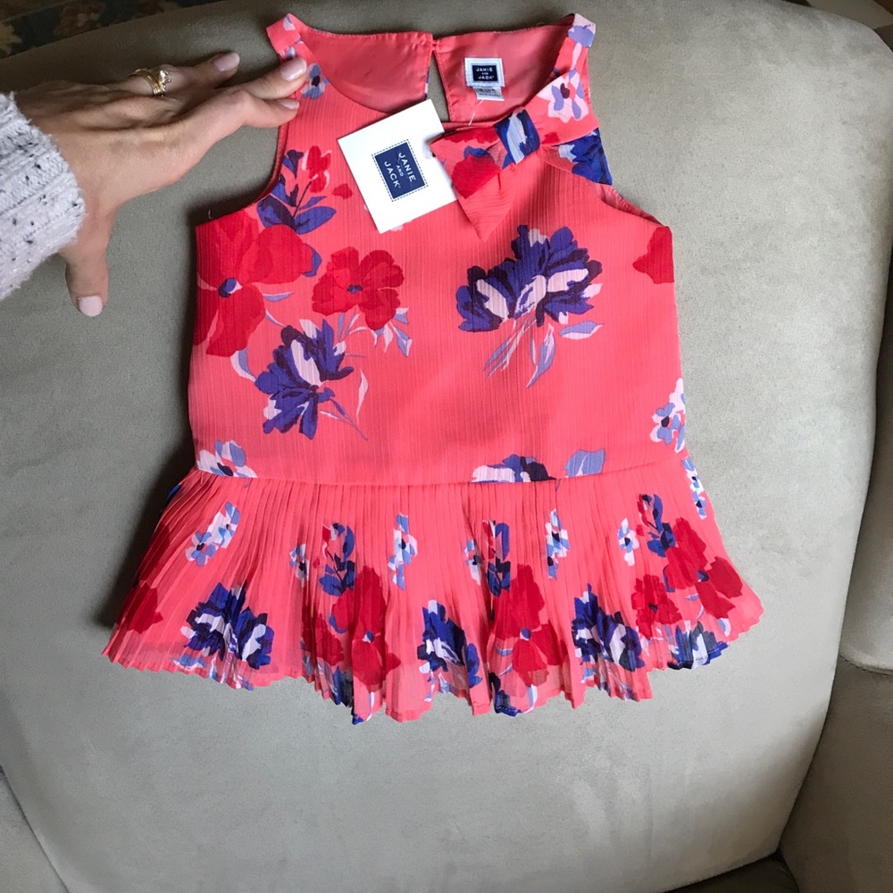 Janie & Jack 3-6 Month Floral Pink Dress